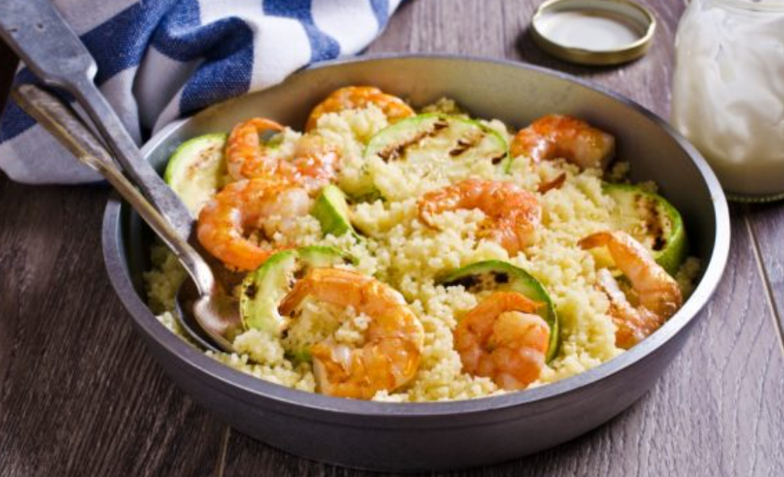 CUSCUS CON BROCOLIS Y GAMBAS